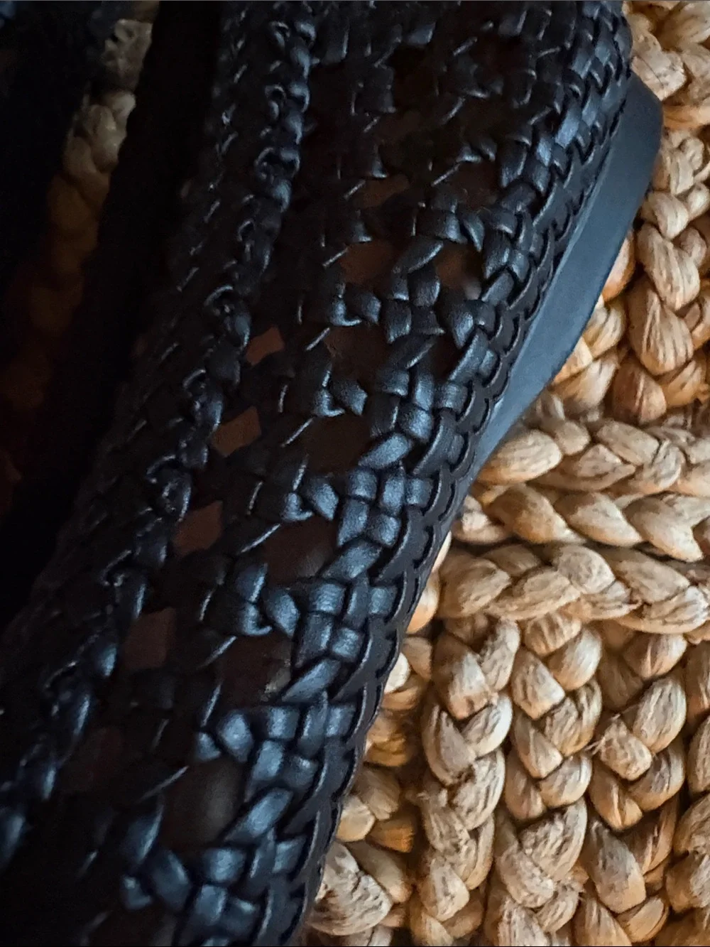 Birdies Black The Starling Woven Slip-On Flats-size 9